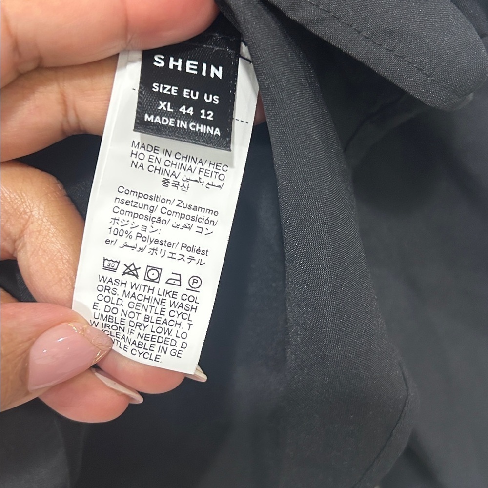 SHEIN Black Long Sleeve Blouse - Picture 3 of 4